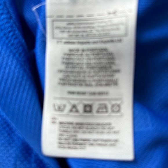 Adidas Climalite Men's Blue and Black Gradient Athletic Tee - made in Portugal - Picture 2 of 8